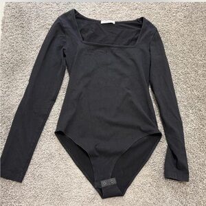 Black Long Sleeve Bodysuit